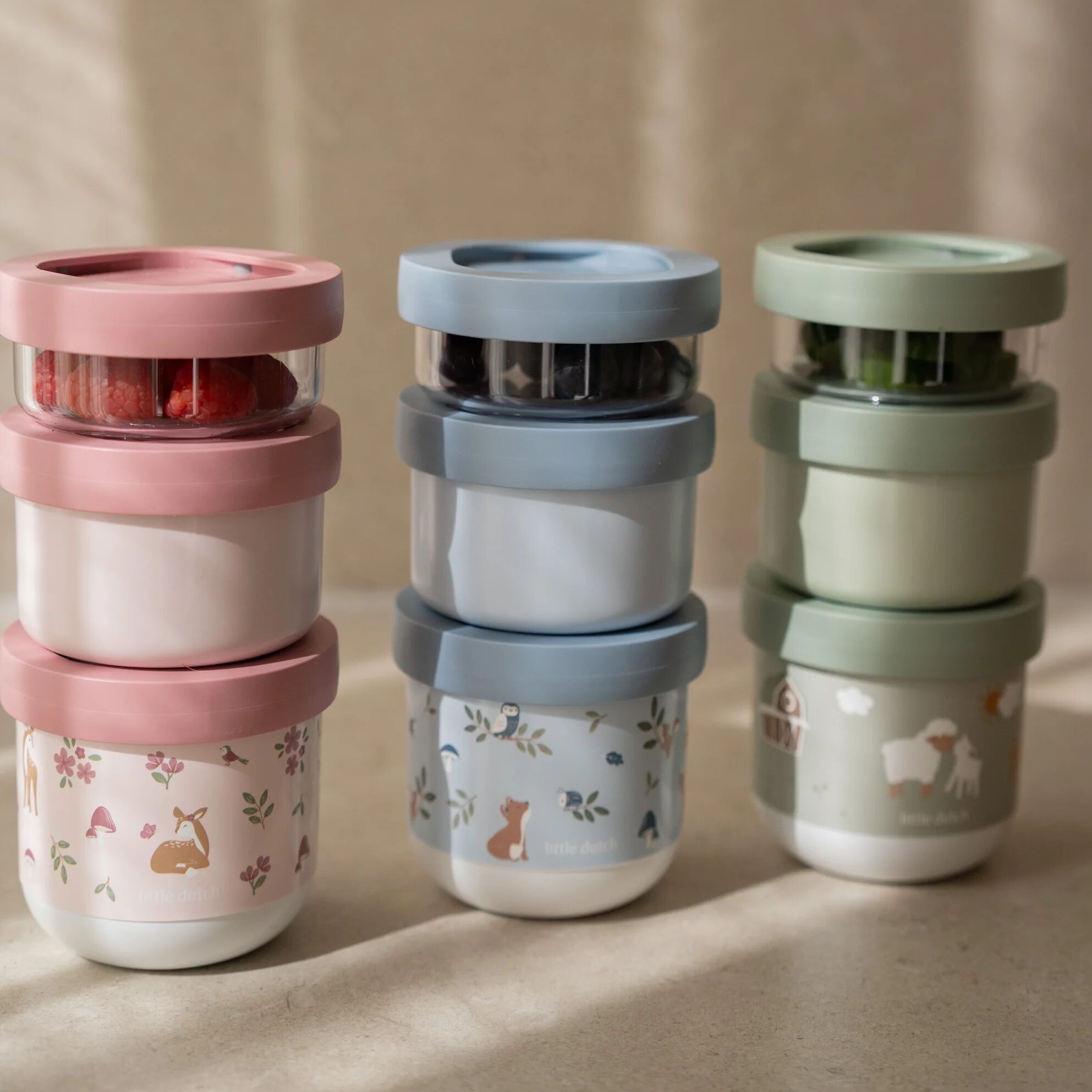 Mepal x Little Dutch Stackable Snackbox Forest Friends – All The Kids