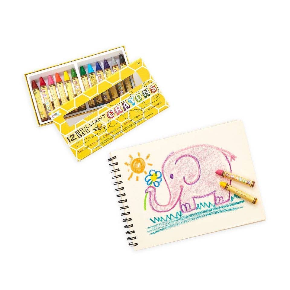 Ooly Brilliant Bee: Crayons (Set of 12)