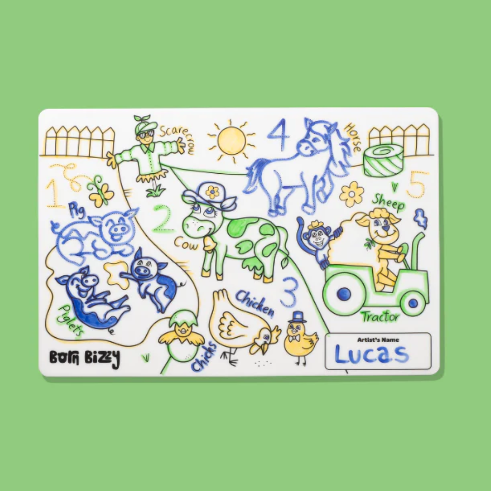 Moo-tastic Farmyard Mini Mat Set- Born Bizzy – All The Kids