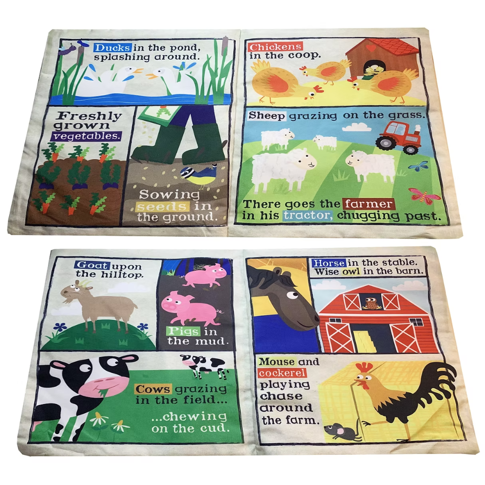 Crinkle Cloth Book - Farm