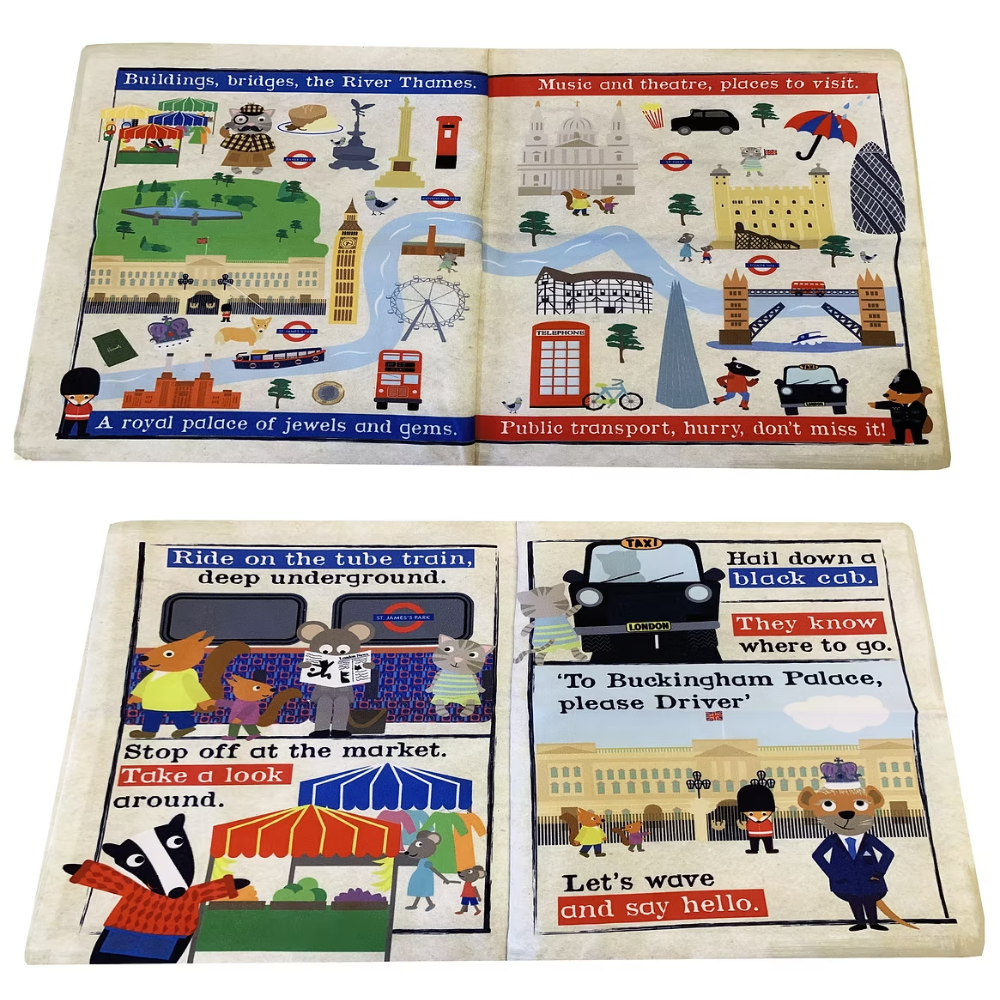 Crinkle Cloth Book - London
