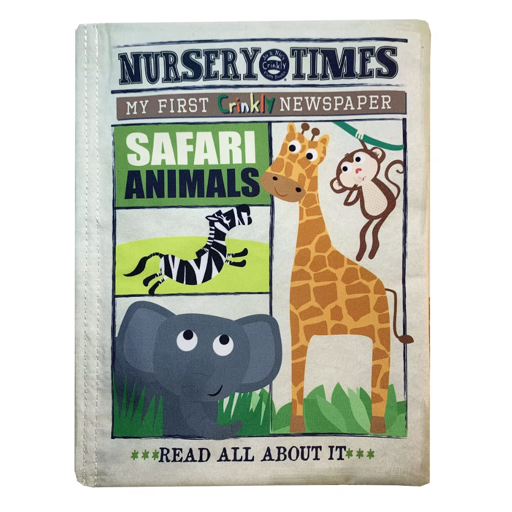 Crinkle Cloth Book - Safari Animals