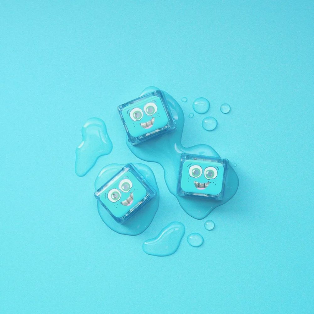 Glo Pals Light up Sensory Cubes - 4 Pack (Blair Blue)