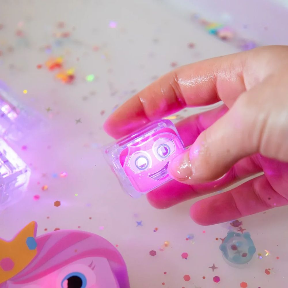 Glo Pals Light up Sensory Cubes - 4 Pack (Princess Ida Pink)