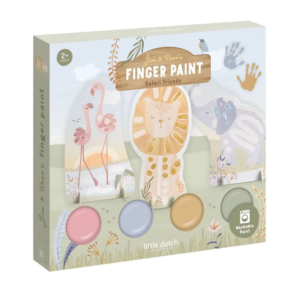 Fingerpaint Set - Safari Friends