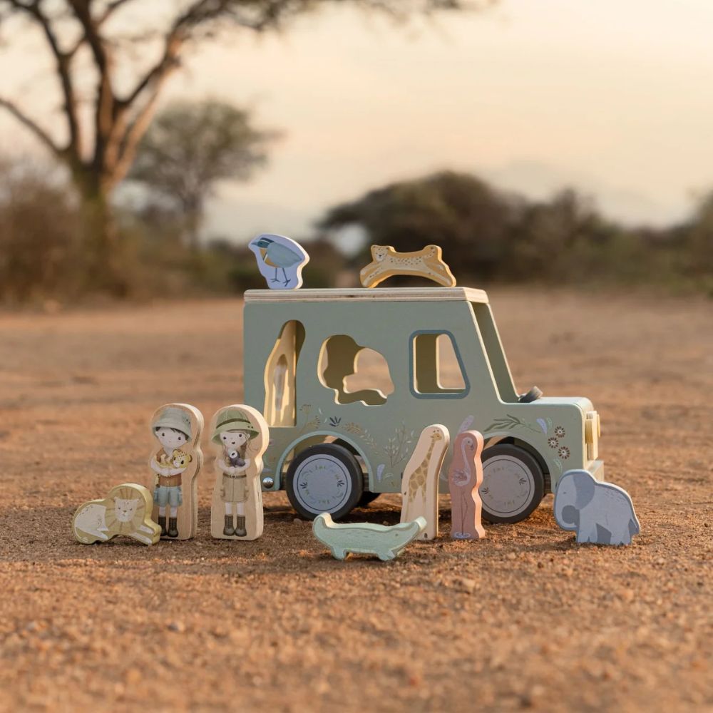 Shape Sorter Safari Jeep - Safari Friends