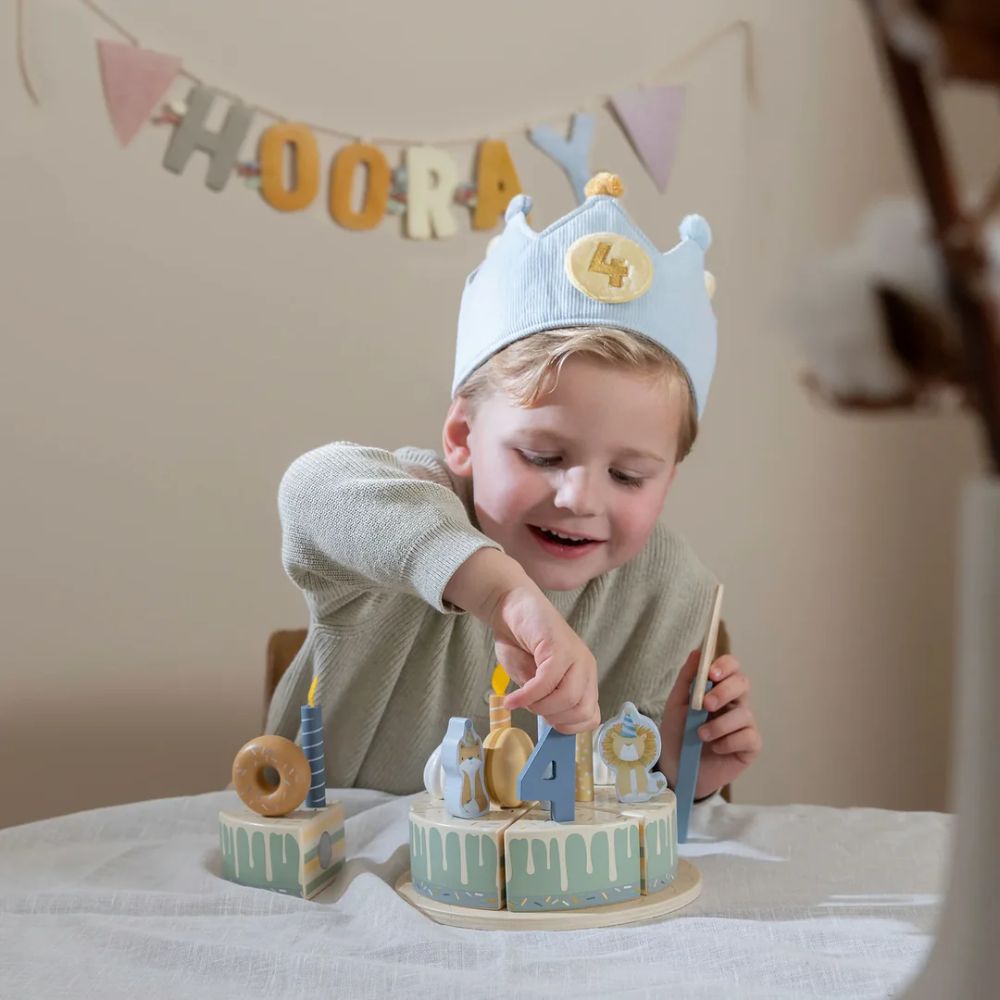 Little Dutch Birthday Crown With Numbers Blue