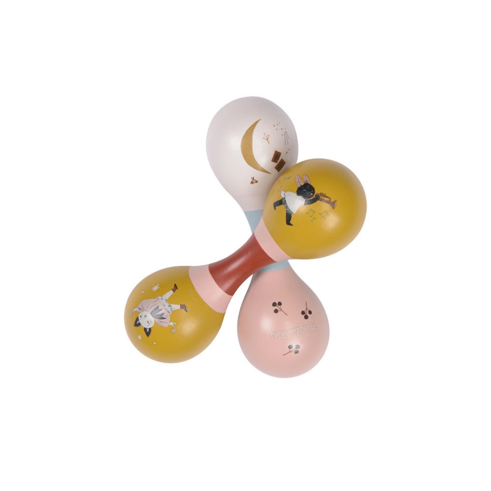 Ochre Double-ended Maracas (Après la pluie)