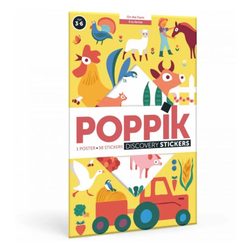 Giant Farm Discovery Sticker Poster - Poppik