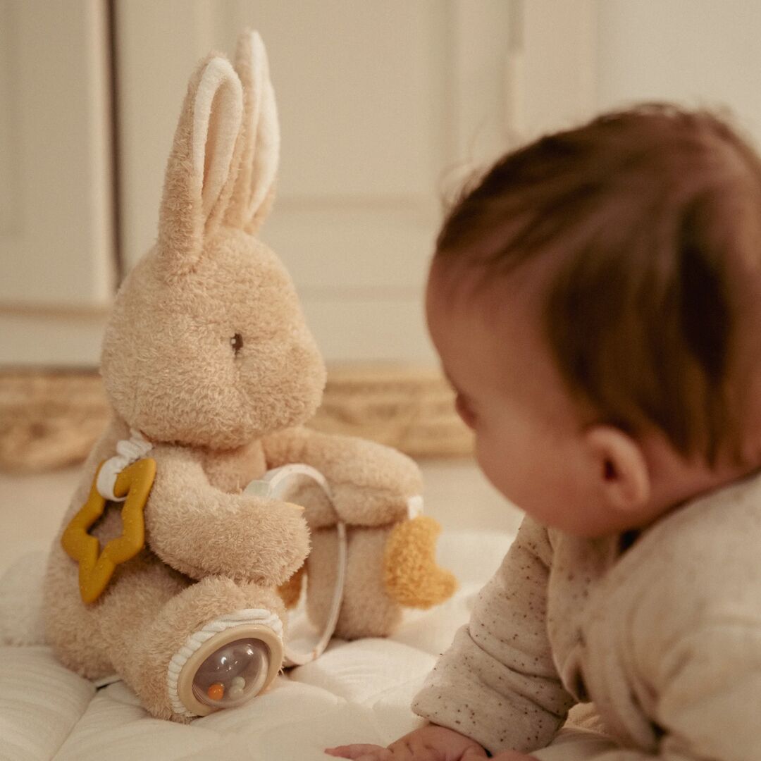 Little Dutch Activity Cuddle Rabbit – Baby Bunny - Sensory Toy – All ...
