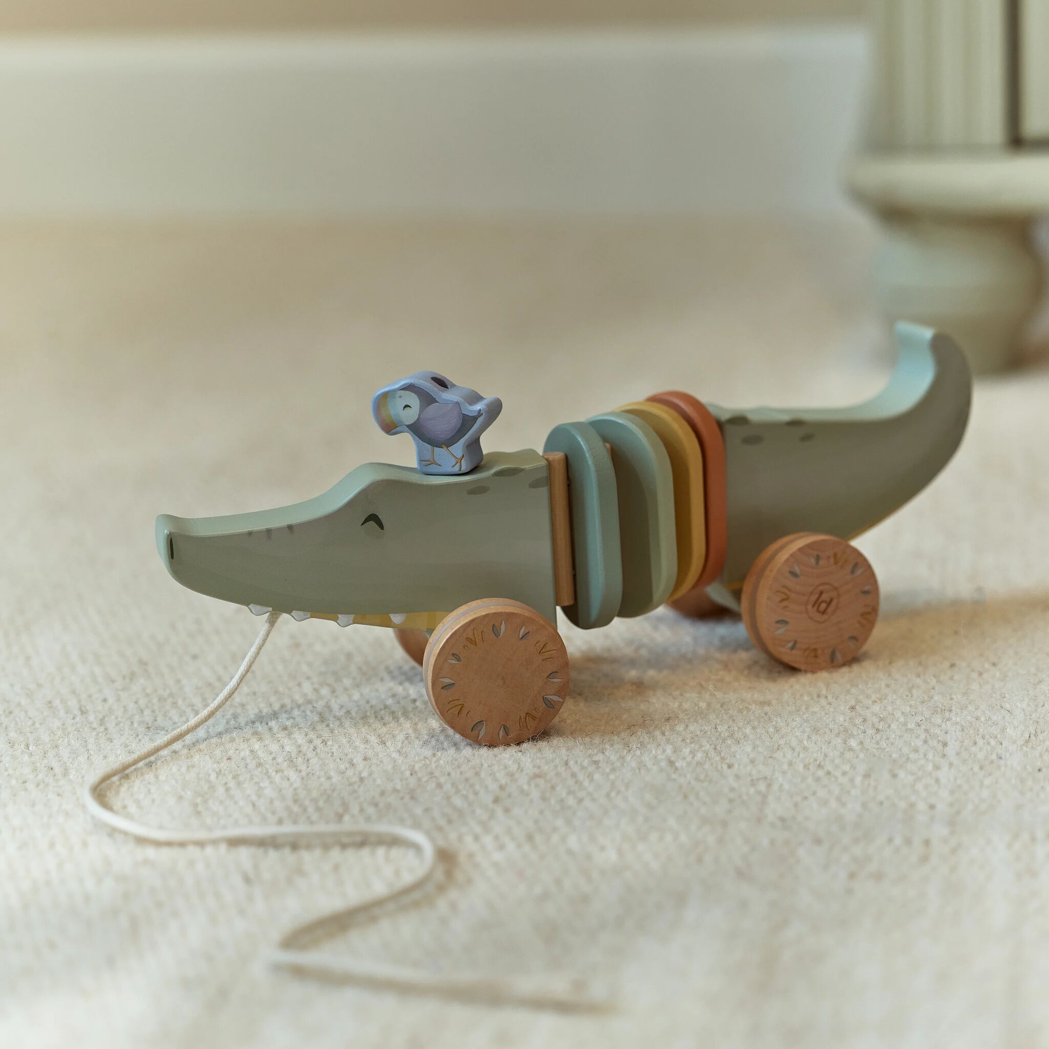 Wooden Pull Along Crocodile (Safari Friends)