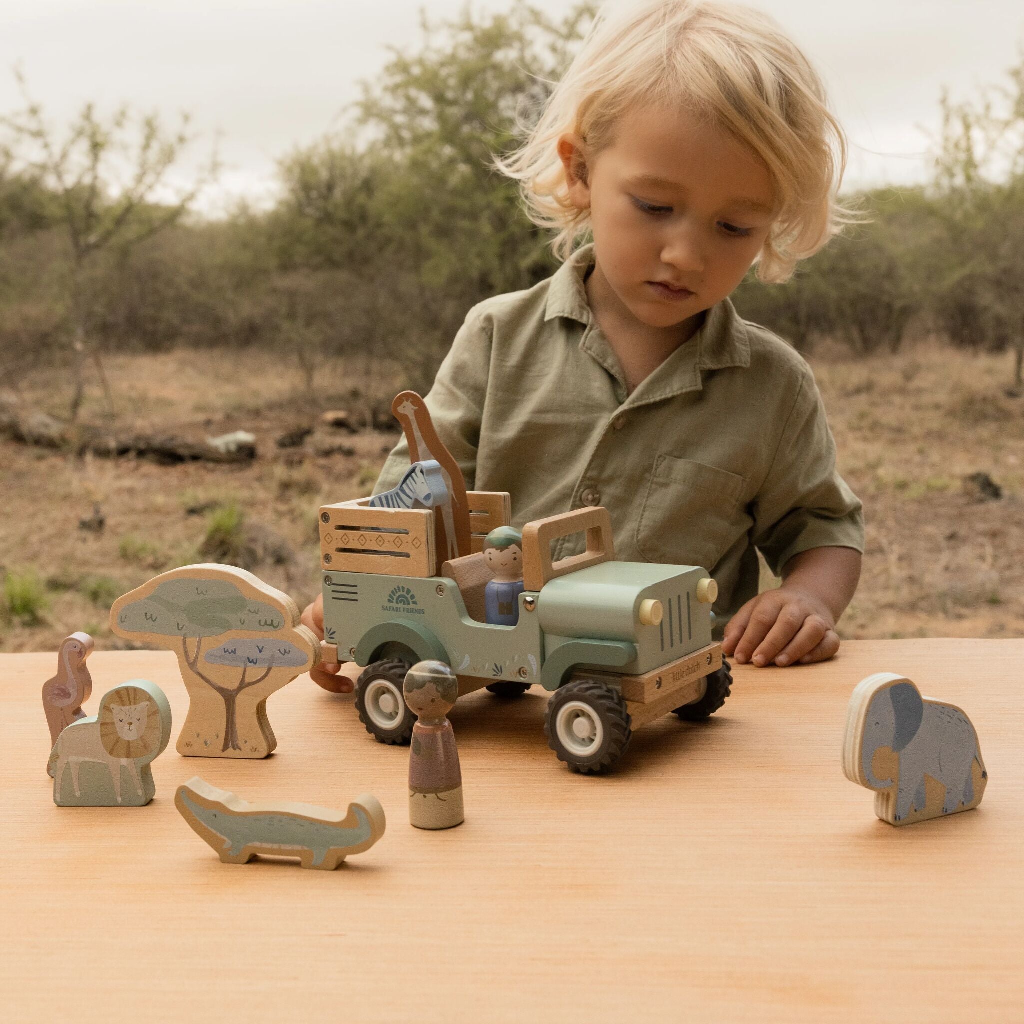 Wooden Safari Car