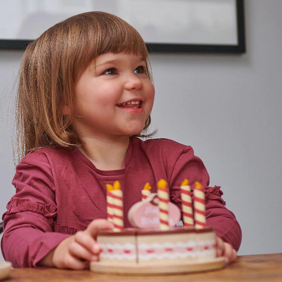 Chocolate Birthday Cake - Tender Leaf Toys