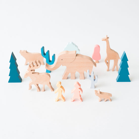 Animal Forest Wooden Set