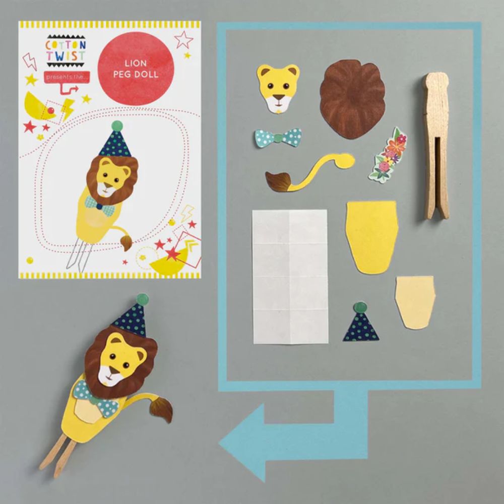 Make Your Own Lion Peg Doll