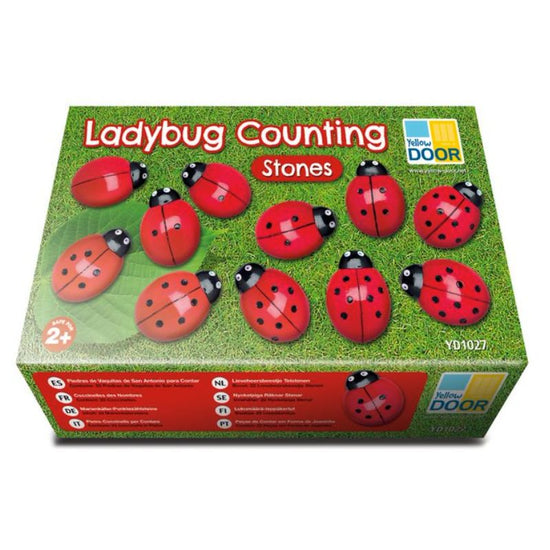 Ladybug Counting Stones