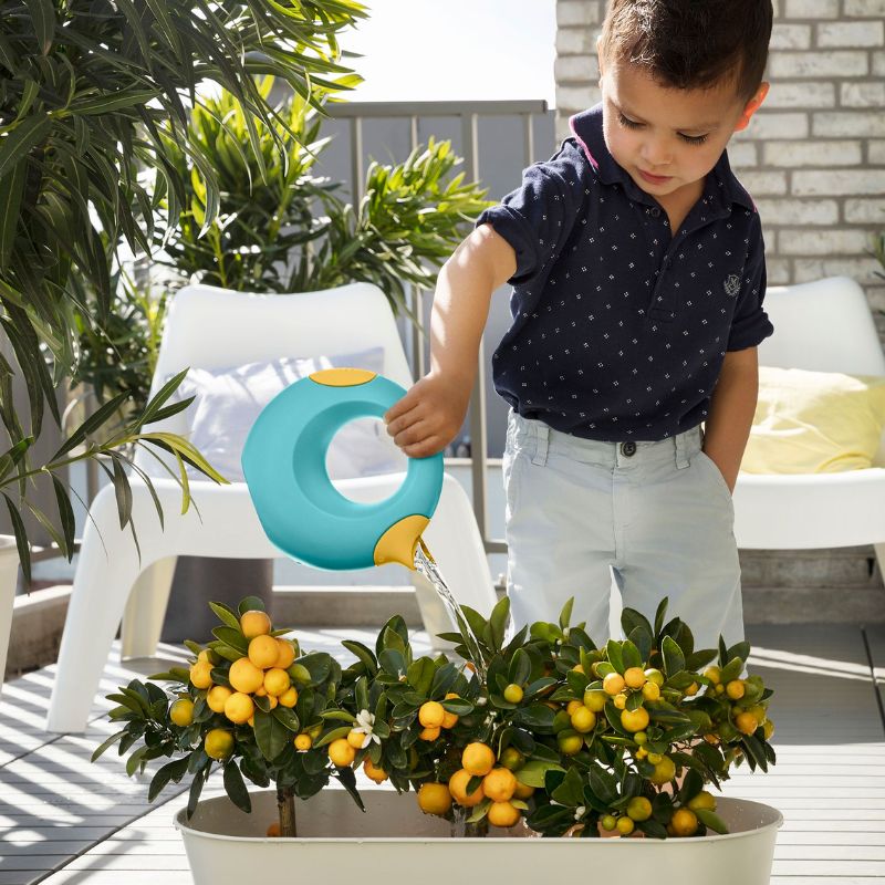 Cana Small Watering Can - Blue & Yellow