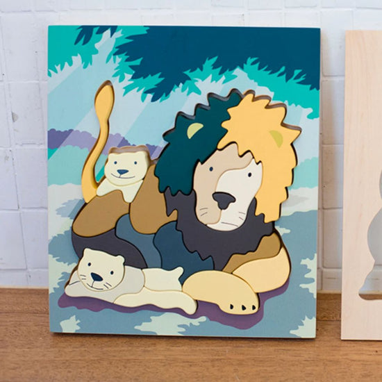 Wooden Lion Puzzle