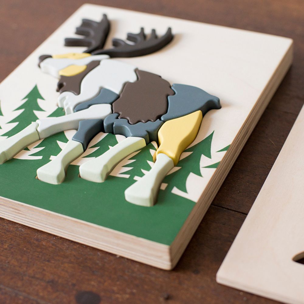 Wooden Reindeer Puzzle