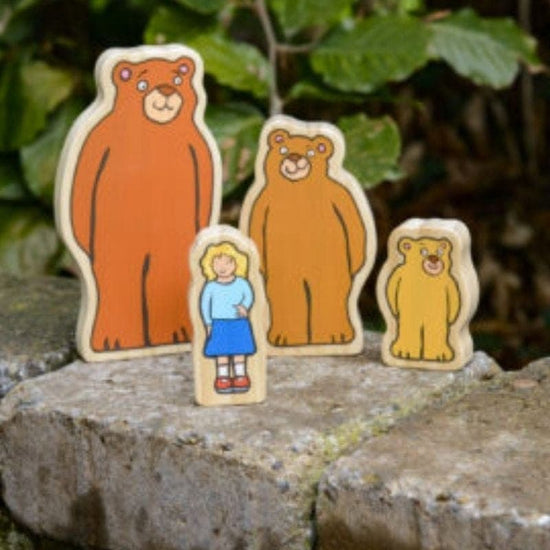 yellow door Goldilocks and the Three Bears Wooden Characters