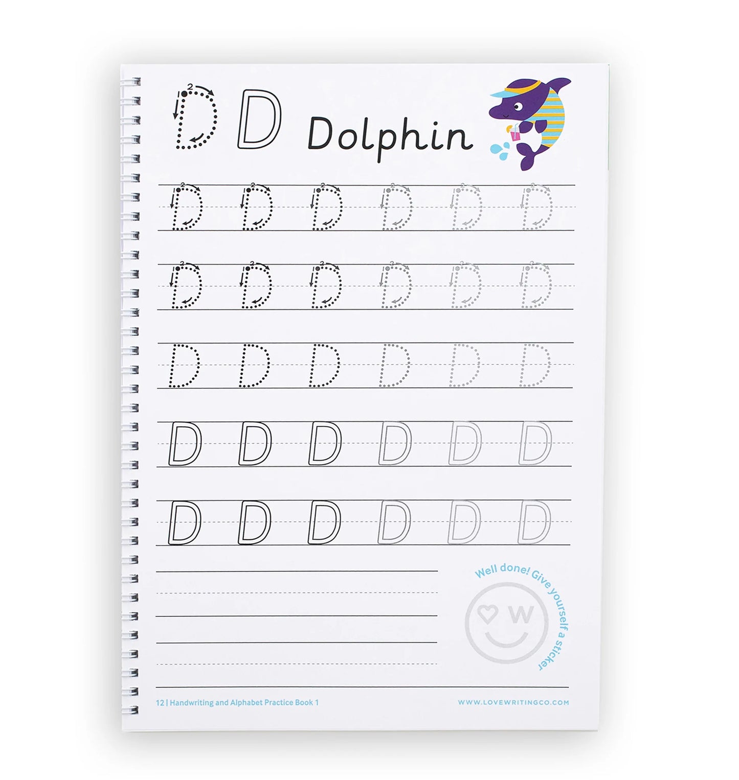 Love Writing Co. Handwriting and Alphabet practice Book 1 - age 3-5 years